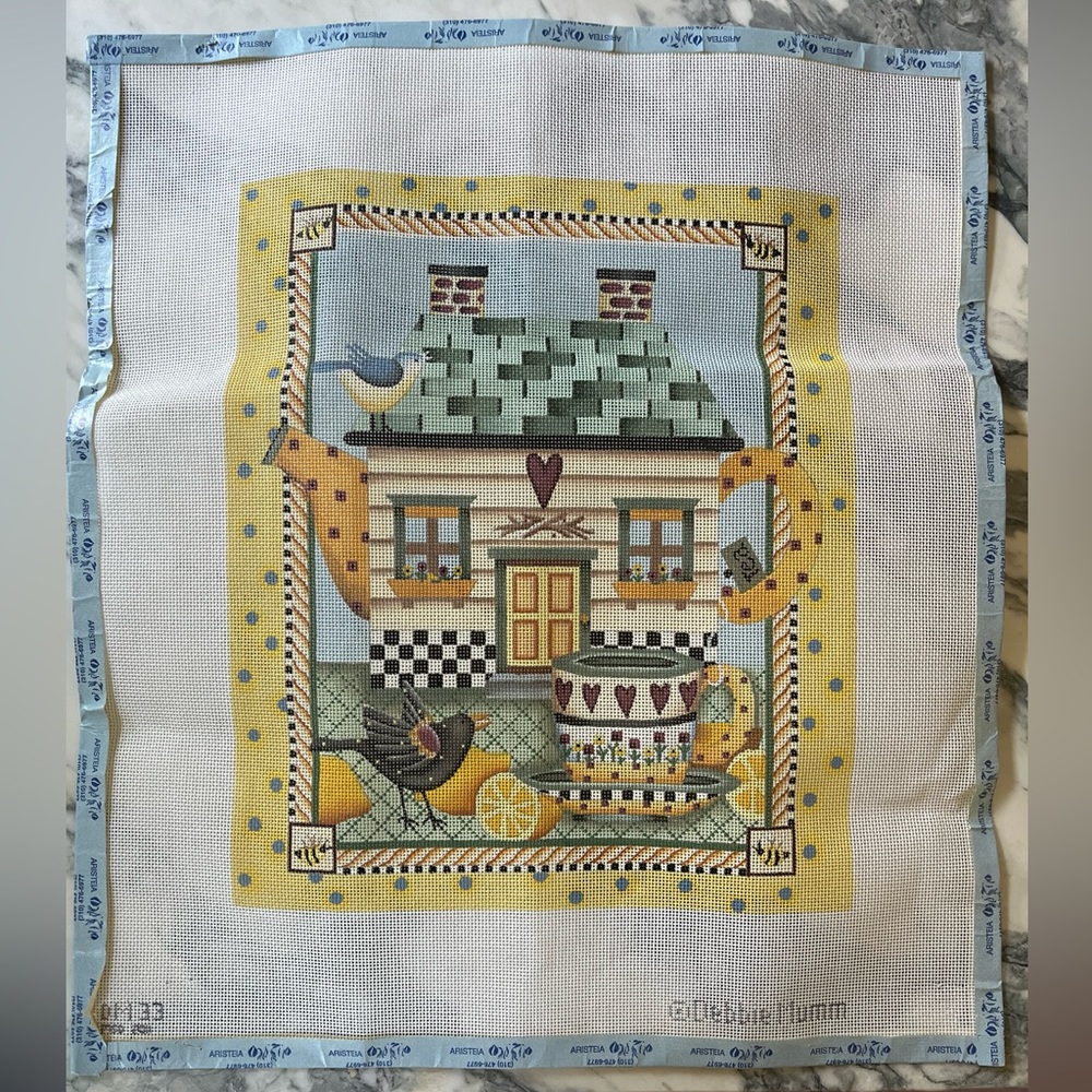 Melissa Shirley Needlepoint Canvas TEAPOT HOUSE - DM33